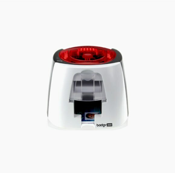 Карточный принтер Evolis Badgy200 — термосублимационная печать, односторонняя, 300 dpi, до 95 карт/час — фото 1