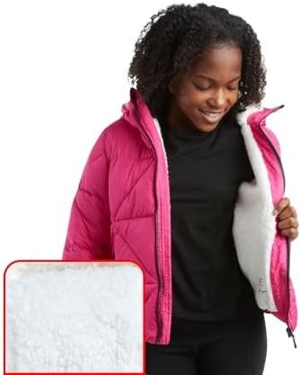 Пуховик Reebok размер Рост 116-122 фуксия