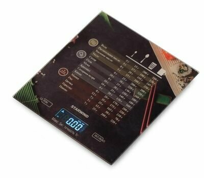 Весы кухонные электронные Starwind SSK3377 макс. вес:5кг рисунок