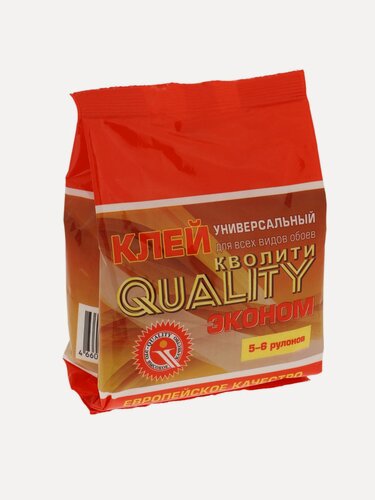 Изображение товара Клей обойный Quality для всех видов обоев, мягкая упаковка 150 г