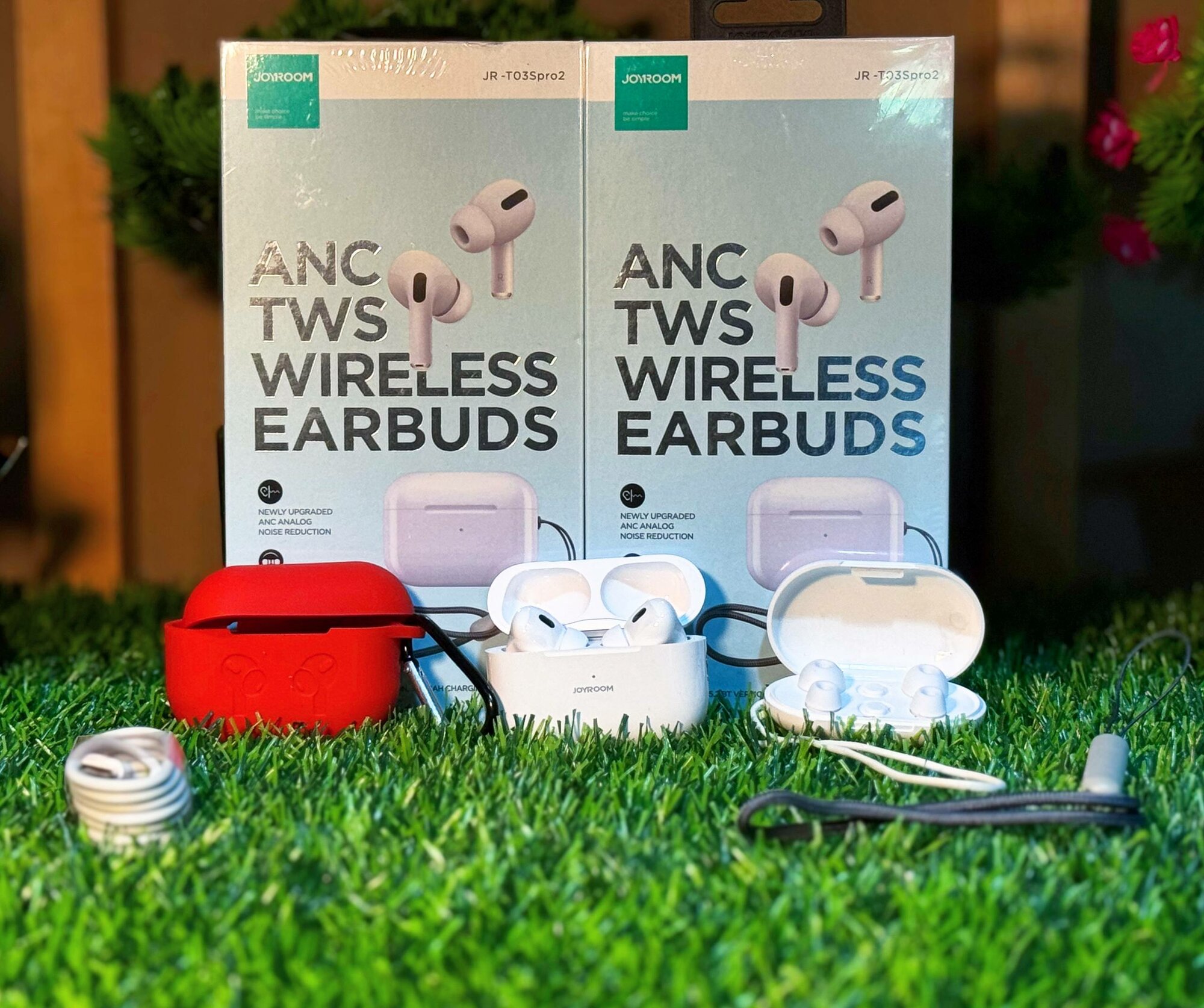 JOYROOM AirPods Pro 2 ANC (2-го поколения) с активным шумоподавлением ANC, Bluetooth-наушники