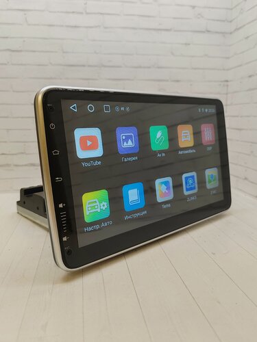 Изображение товара Магнитола 1 дин (1 din) 8-ядер/сим-карта/4+64гб/экран 10" поворотный, регулируется во всех плоскостях.