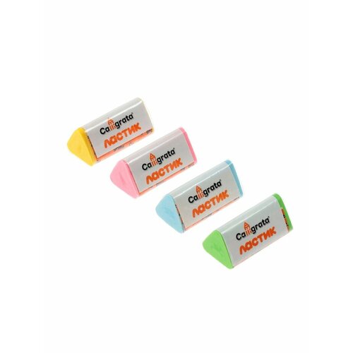 Набор 8 штук ластиков треугольных Пастельных штрихкод на штуке 653940 292₽