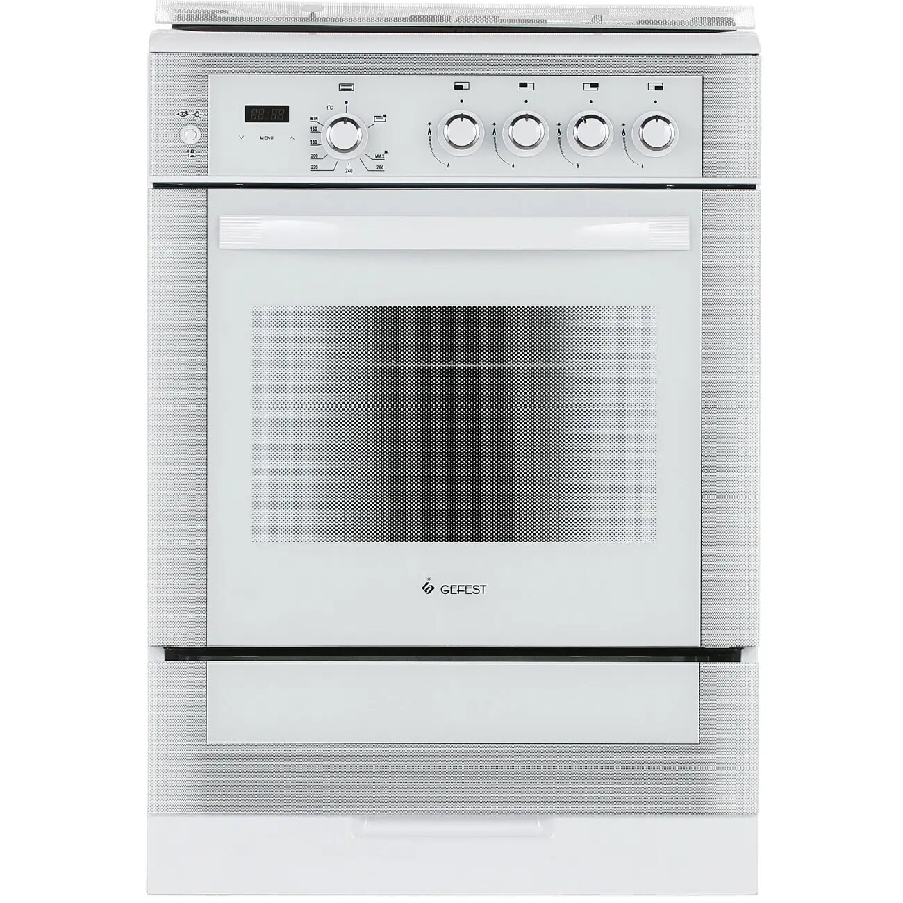 Газовая плита Gefest 6300-03 0040, Беларусь, 2 г, откидная, FFFFFF, 60 см