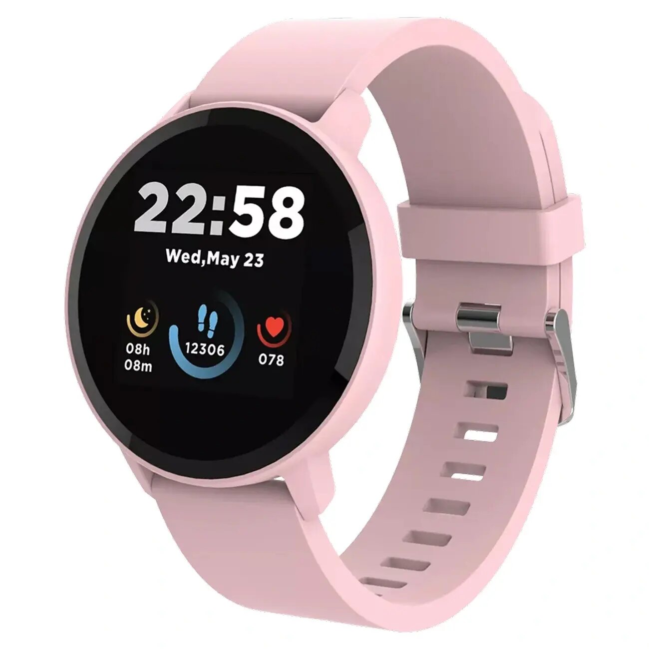 Смарт-часы CANYON Lollypop SW-63 Pink, Вес: 400 г, Влагозащита: Нет, Высота (мм): 43