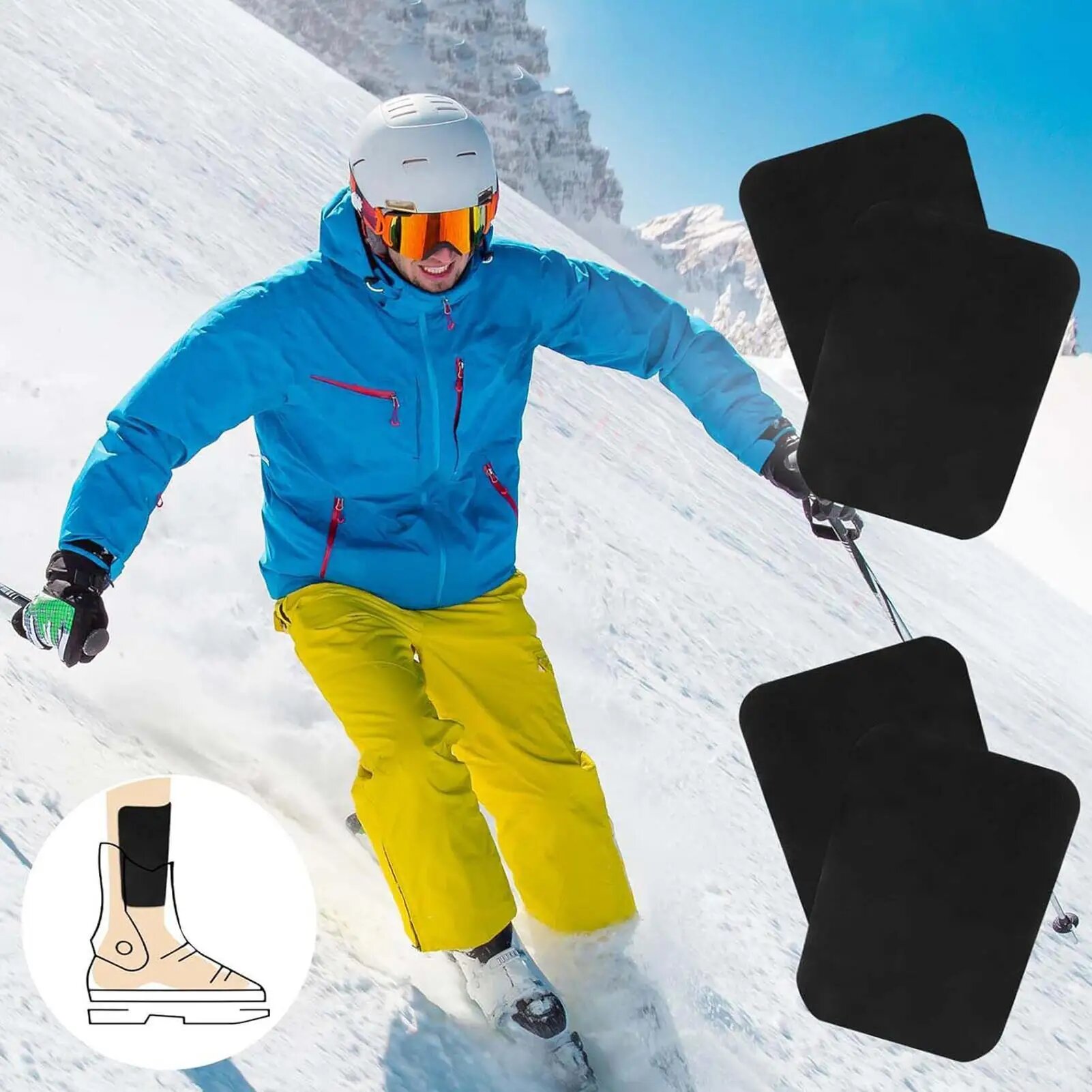 Защита голени для лыж и сноуборда 2 шт.