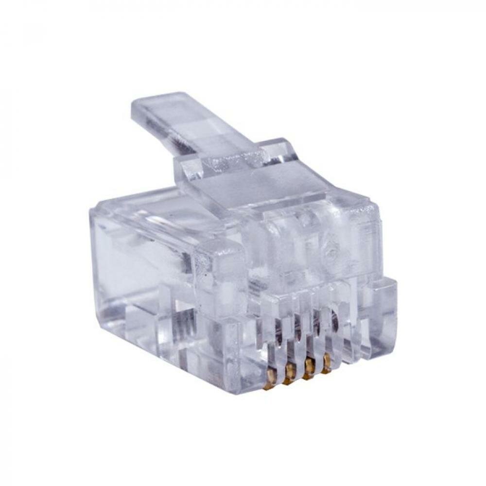 Коннекторы Suprlan 6P4C телефонные разъемы RJ-11 100 шт