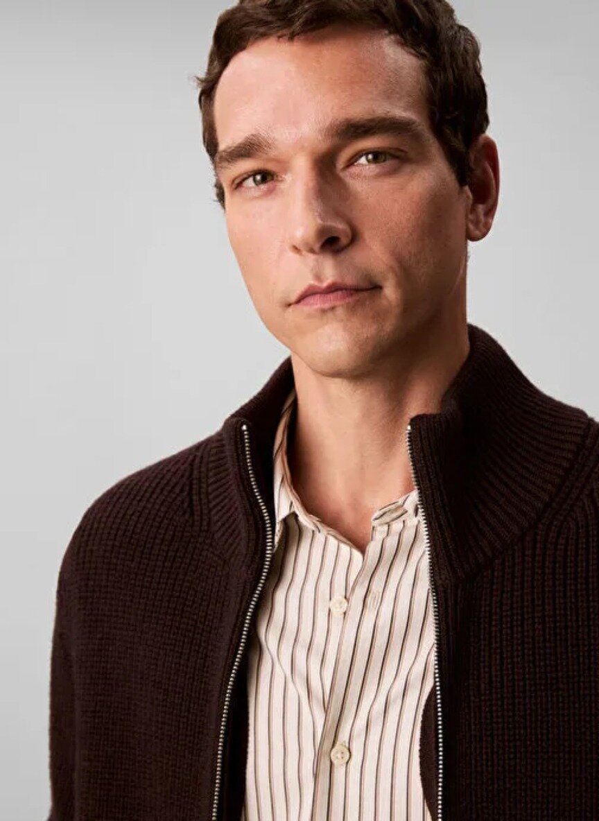 Свитер CALVIN KLEIN, размер XL, , коричневый — фото 1