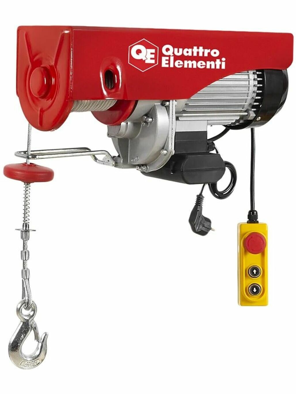 Электрическая таль QUATTRO ELEMENTI TL-1000 1600 Вт, 500/1000 кг, трос 12 м, блок полиспаст в компл. 793-701