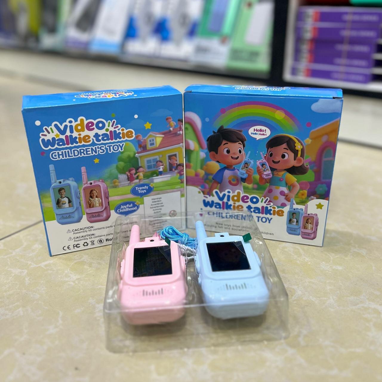 Детская видеорация (видеорация) Walkie Talkie, 2 шт, с экраном, игрушка для детей