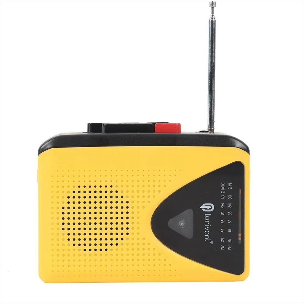 MP3-плеер Кассетный радиоприёмник tonivent желтый FM/AM