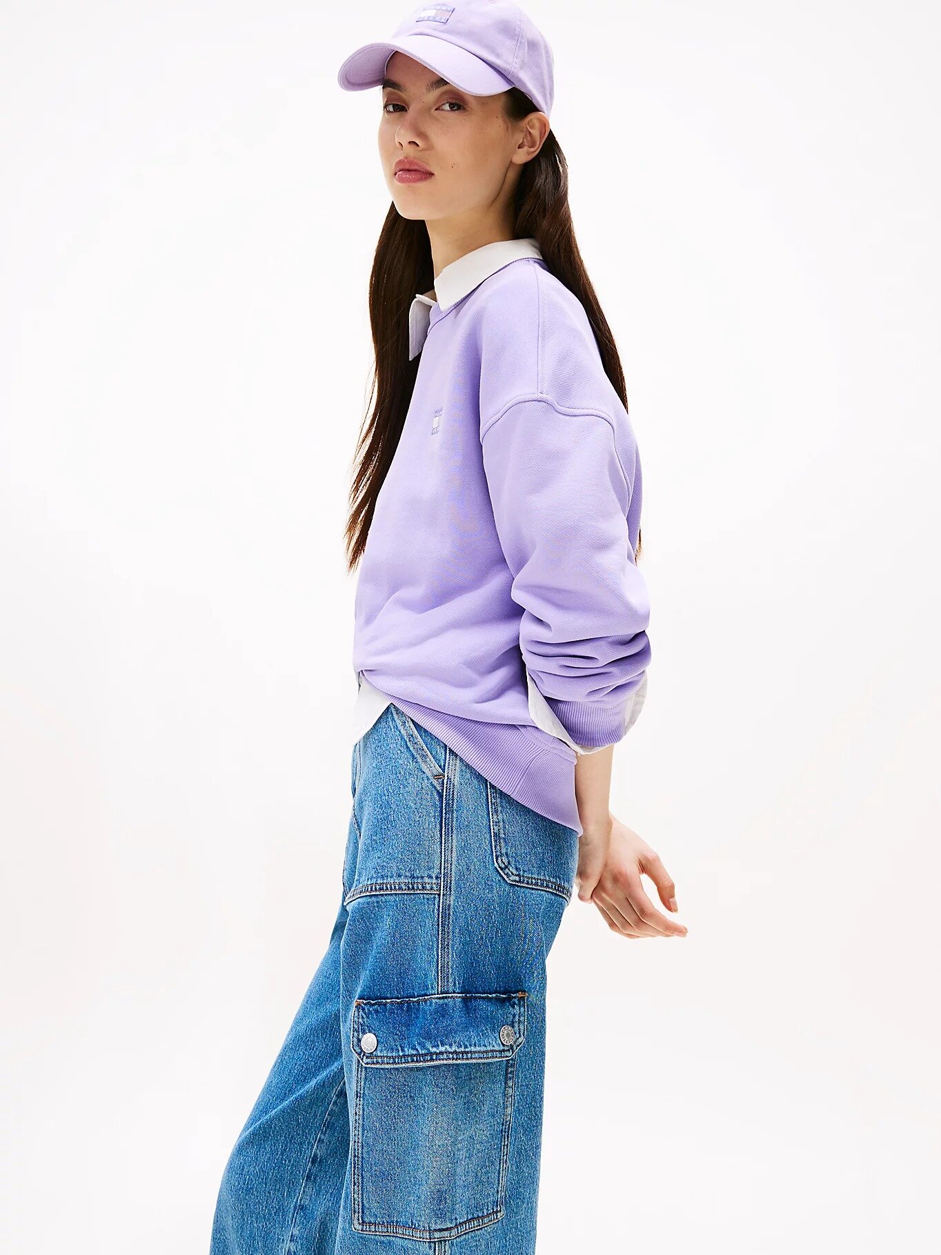 Джинсы карго Tommy Jeans Claire Performance, размер 28/30 JEAN, голубой — фото 1