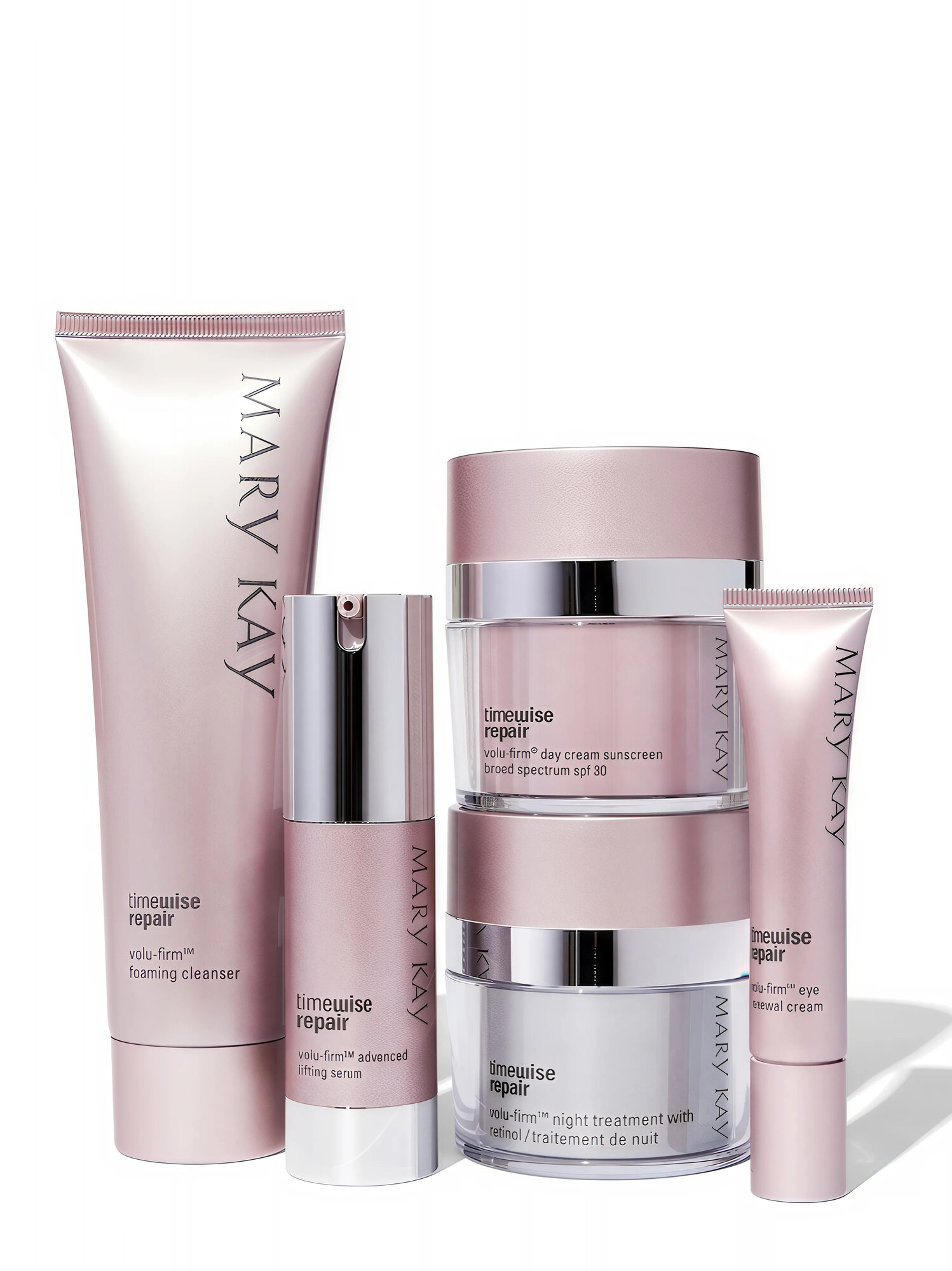Набор для лица Mary Kay 45+, очищающее средство, дневной и ночной кремы