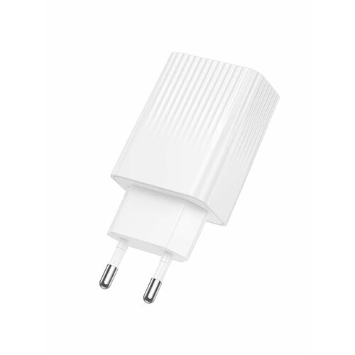 фото Сетевое зарядное устройство borofone bas72a 18w usb qc3.0, белый (зарядка для iphone, android)