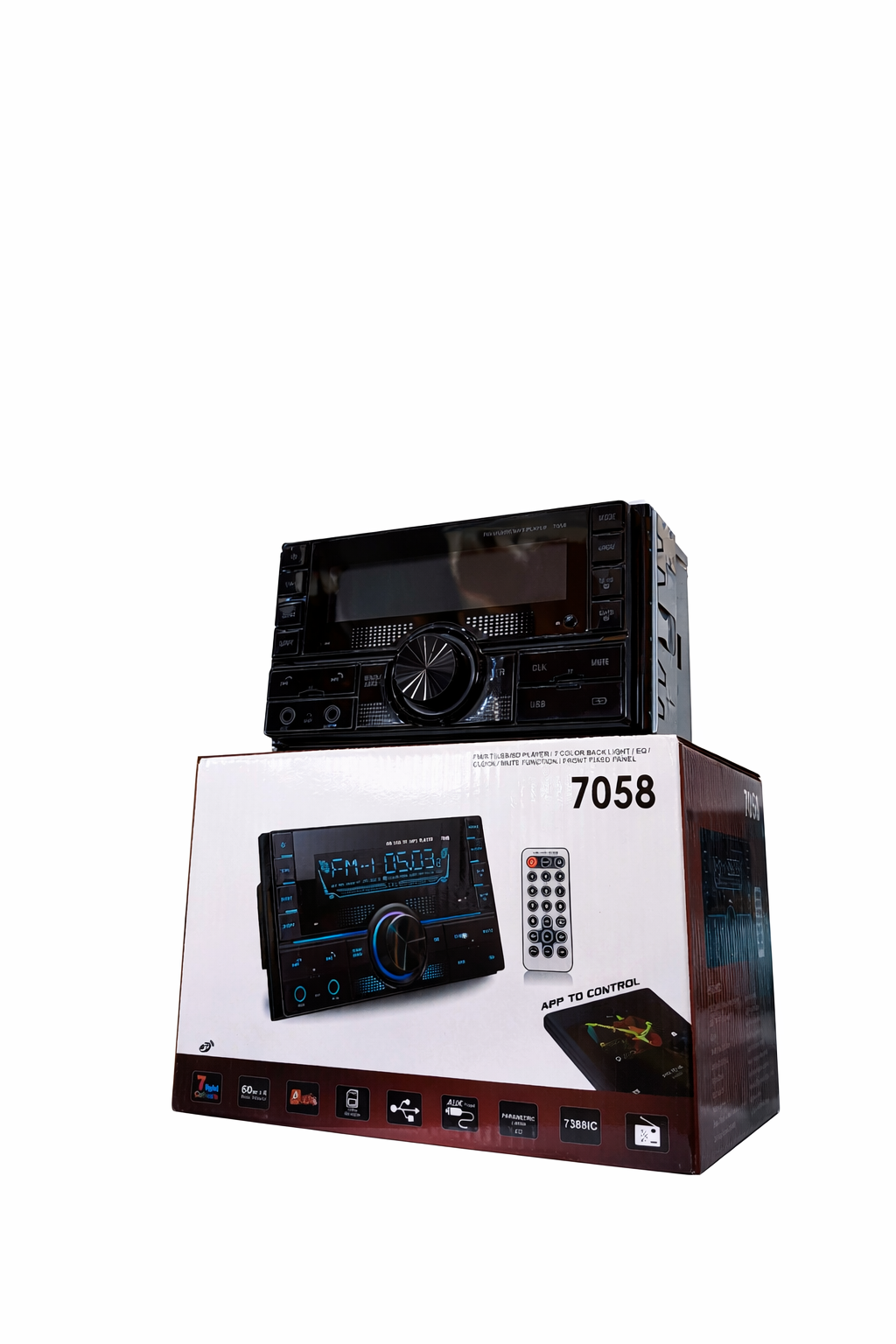 Автомагнитола 7058, мультимедийный плеер, Bluetooth, USB, FM