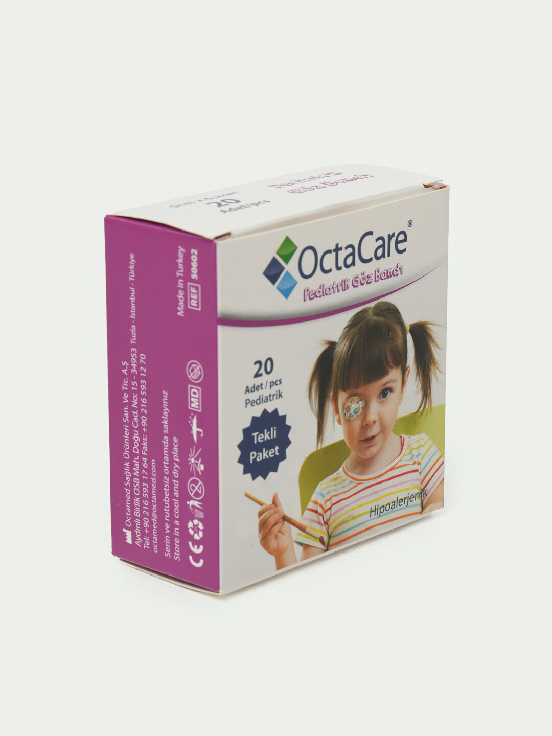 Окклюдер Пластыри для глаз и век , для девочек 20 штук. — фото 1