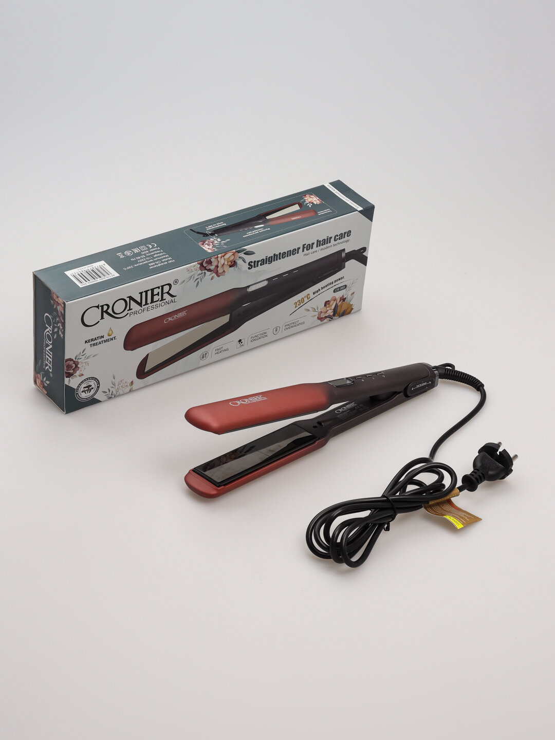 Профессиональный утюжок Cronier, выпрямитель для волос — фото 1