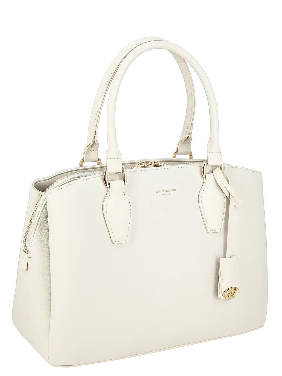 Сумка тоут DAVID JONES, слоновая кость — фото 1