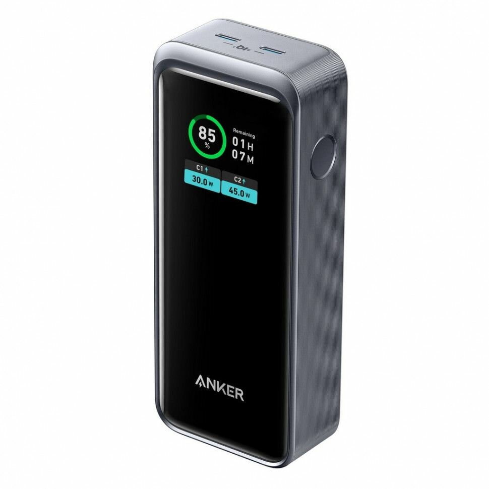 Внешний аккумулятор Anker Prime Power 723, 12000мАч, с ЖК-экраном, черный