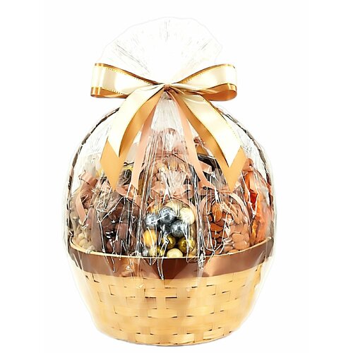 Подарочная корзина с орехами, сухофруктами, медом и вареньем (046_6)