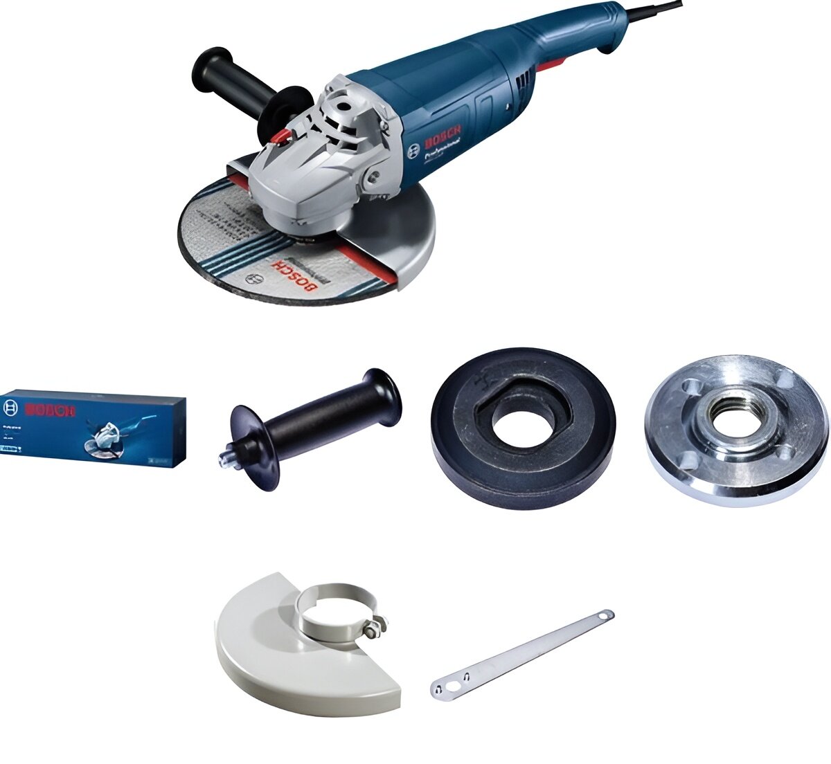 Шлифовальная машина Bosch Professional GWS 2200-180, мощность 2200Вт