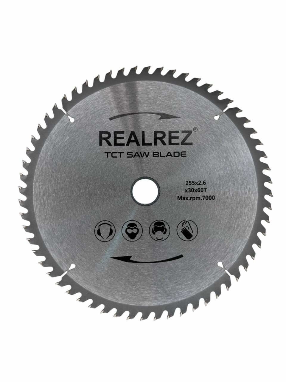 Пильный диск по дереву REALREZ 255x30/25.4 мм 60 зубьев