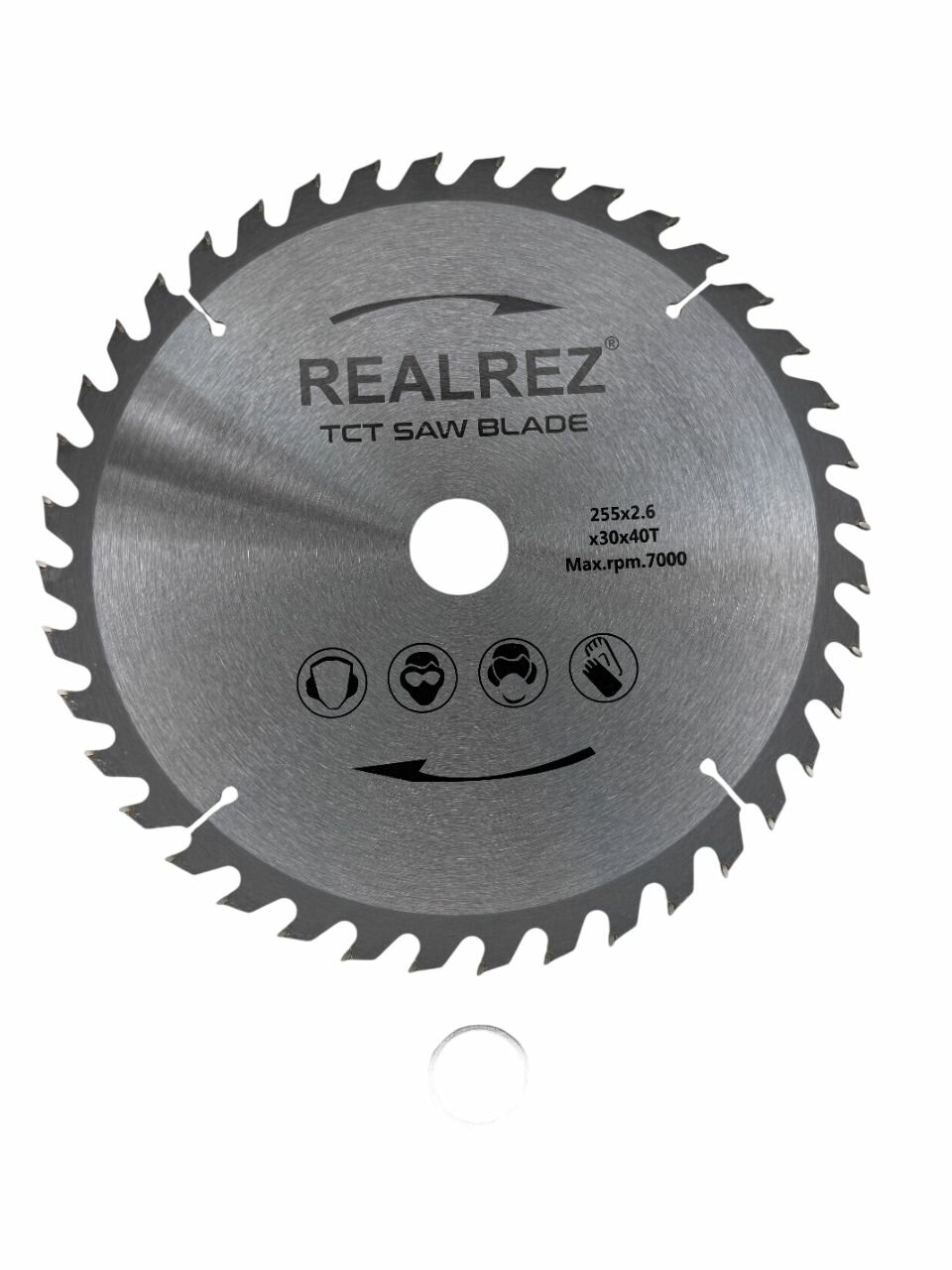 Пильный диск по дереву REALREZ 255x30/25.4 мм 40 зубьев — фото 1