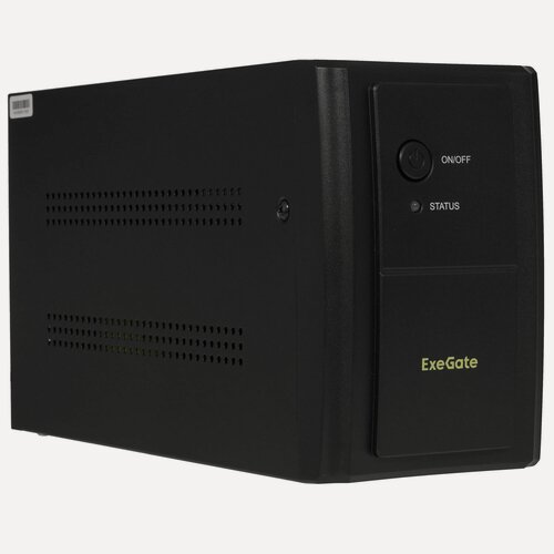 Изображение товара ИБП Exegate SpecialPro UNB-1000 (EP285481RUS) черный, 1000Ва/650Вт, 6 розеток IEC-C13, RJ45/RJ-11