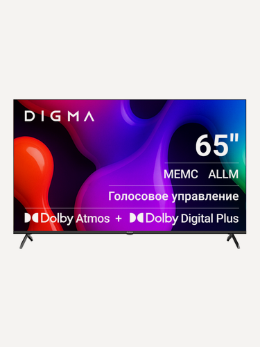 Изображение товара Телевизор Digma DM-LED65UQB31 65" QLED, 4K Ultra HD, черный, смарт ТВ, Google TV