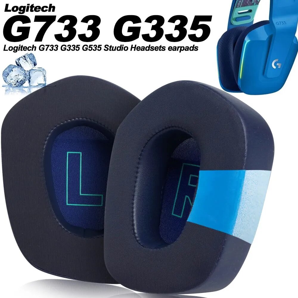 Амбушюры Logitech G733 G335 G535 не линяющий пена с памятью