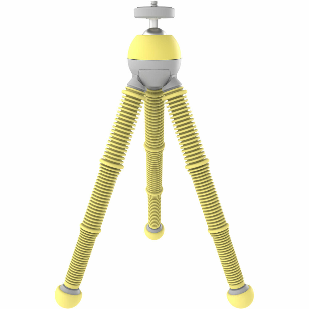 JOBY Podzilla Medium Tabletop Tripod Kit Yellow, шаровая голова, держатель телефона, 1/4"-20