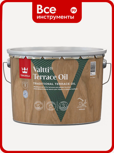 Изображение товара Масло для террас Tikkurila VALTTI TERRACE OIL EC 9л 700010365