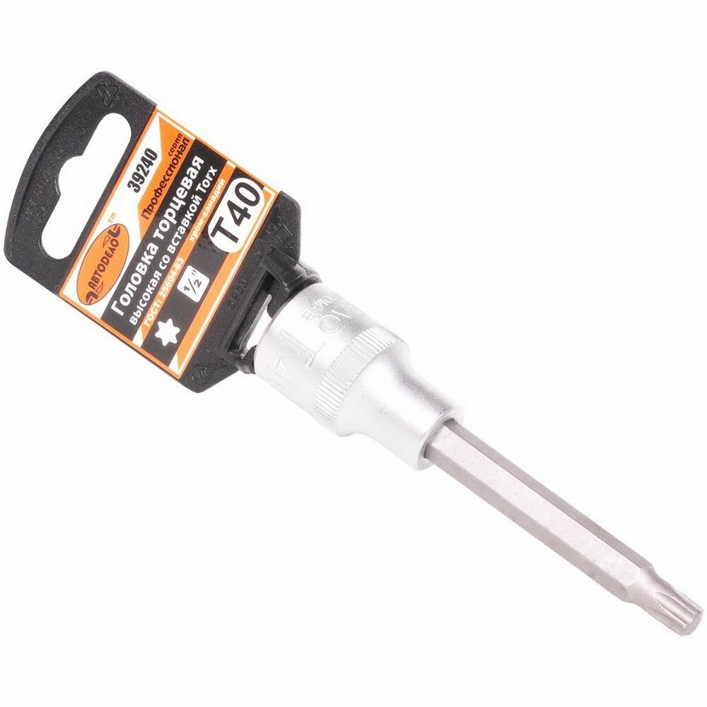 Головка 1/2 L 100 мм со вставкой TORxT40 Professional АвтоDело 39240