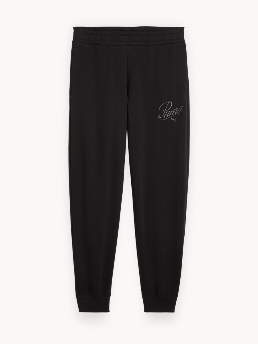 Брюки спортивные PUMA ESS SCRIPT, размер S, черный