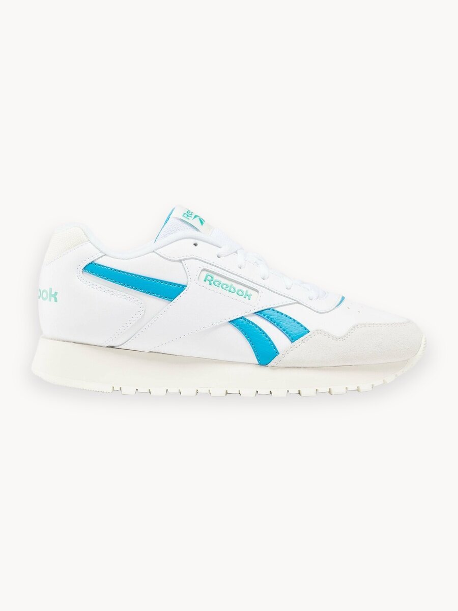 Кроссовки Reebok Glide, размер 8,5 US, белый/голубой/зеленый