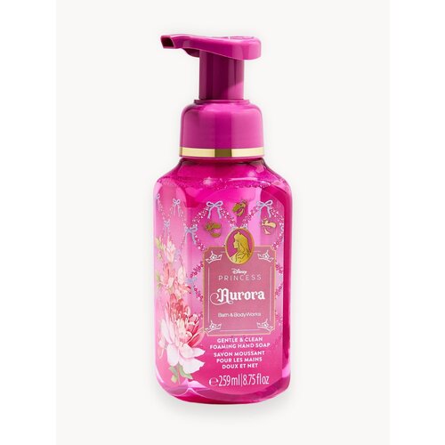 фото Bath and body works мыло-пенка для рук, 259 мл, disney princess aurora bath & body works