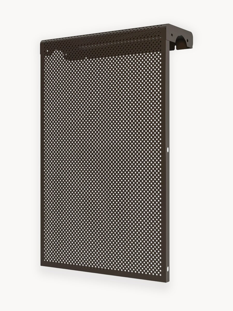 Экран декоративный EVECS "LOFT" 4 секции, металл, навесной, перфорированный, коричневый 4 дмэр перф кор