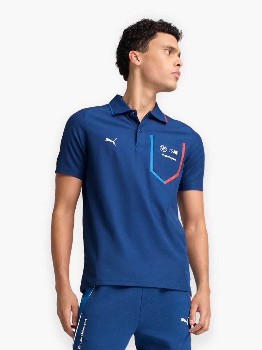 Поло PUMA BMW MMS, размер S, синий