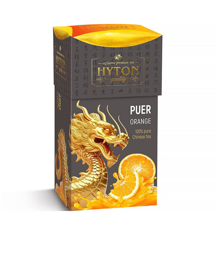 Чай черный Hyton Китайский PUER ORANGE крупнолистовой 90 г