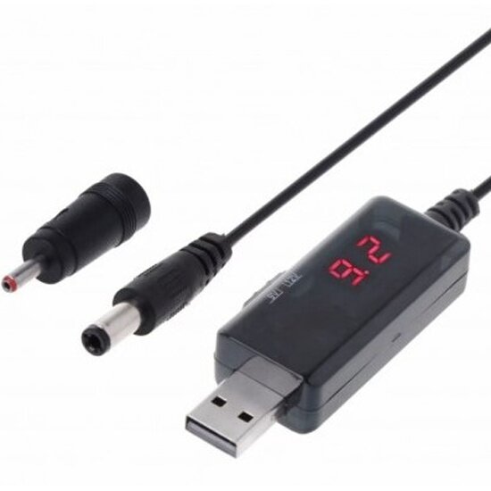 Кабель USB Ks-is KS-915C-1 DC(5В) - DC(9/12В) 2.1x5.5мм, 1м