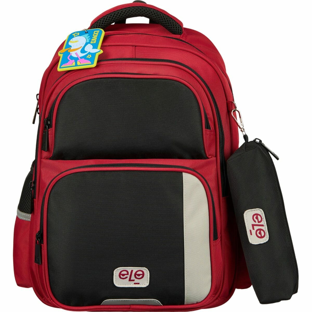Рюкзак школьный Комус Класс case бордовый, пенал, 2 отделения, 40.5x29.5x14.5см (2135057)