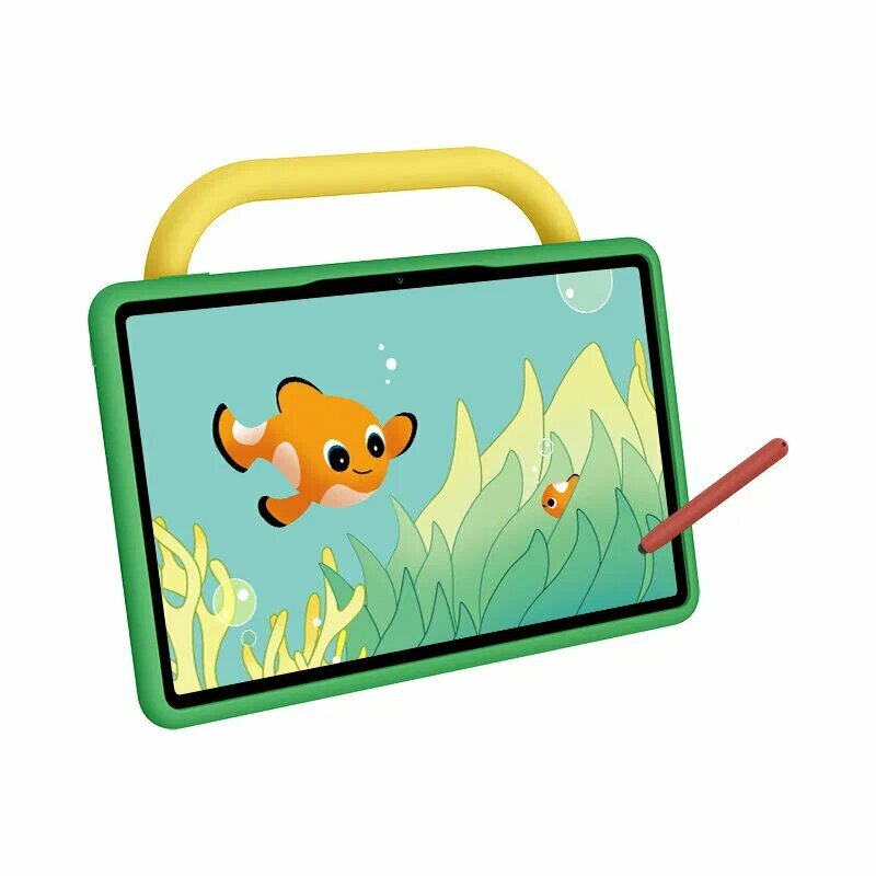 Планшет HUAWEI MatePad SE 11 Kids, 4/128 ГБ, зеленый чехол, серый планшет (53014JHM) — фото 1