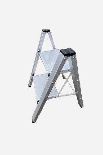 Изображение товара Стремянка Алюминиевая Milano 2 Широкие Ступени, Цвет Серебристый, Рабочая Высота 2.43 М, Нагрузка 150 Кг.