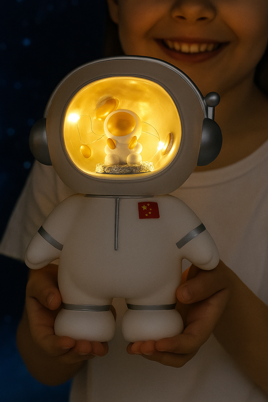 Копилка для денег детская, Космонавт, пластик, подарок на день рождения