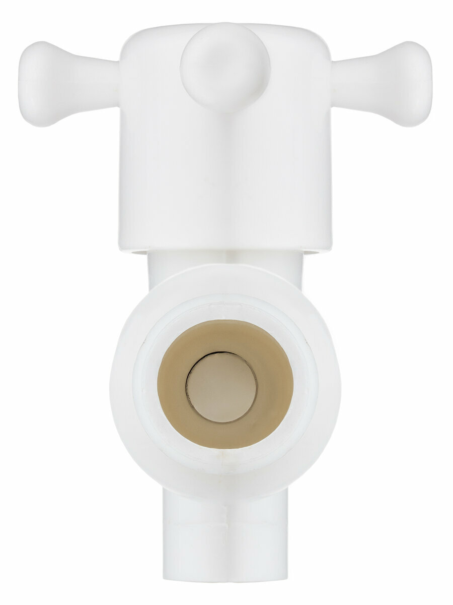 Кран-мини водоразборный шаровый (дачный) 1/2" (пластик ударопрочный) — фото 1