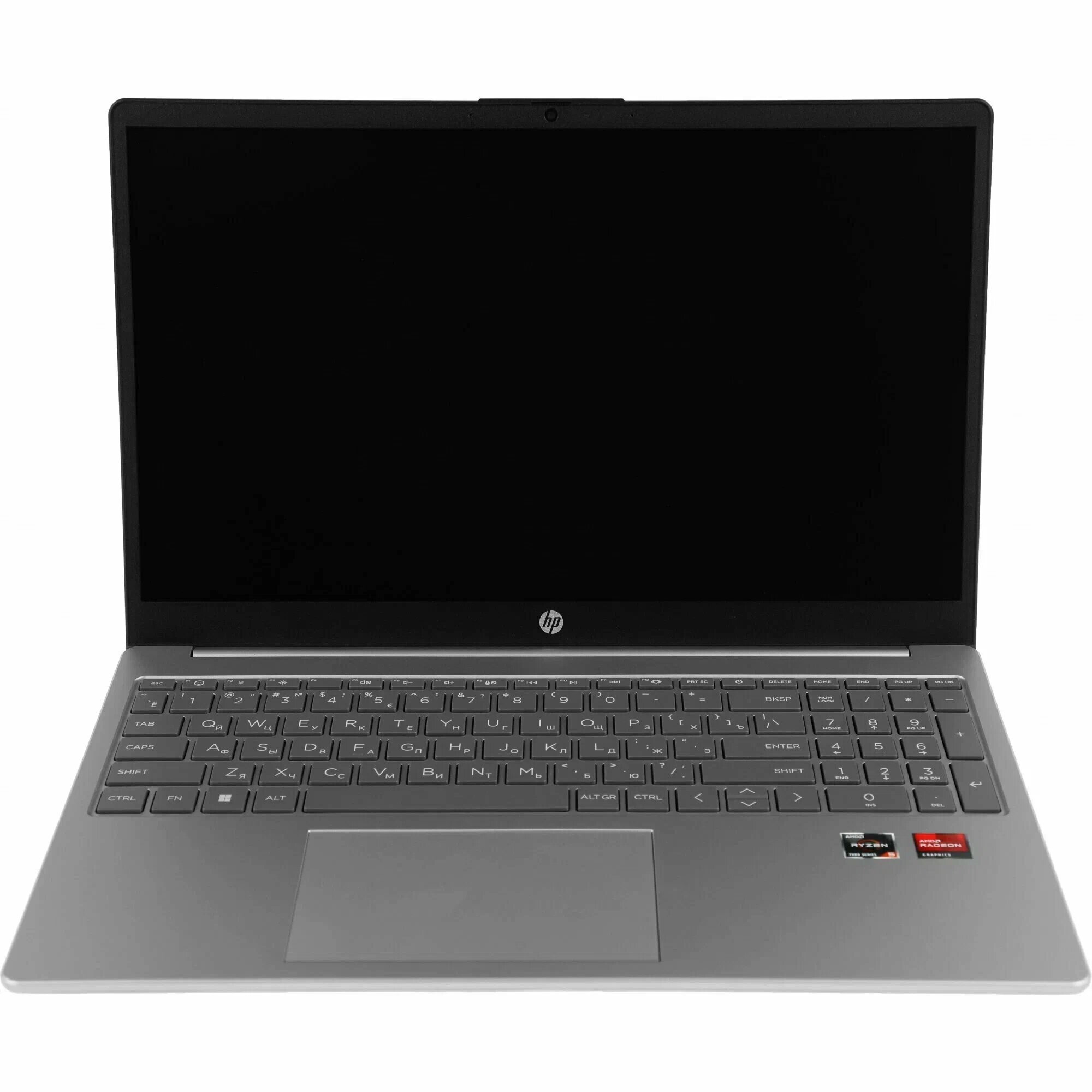 Ноутбук HP 15-fc0003nia (7K2M6EA) / R5-7520U / 8GB / SSD 512GB / 15.6", серебристый