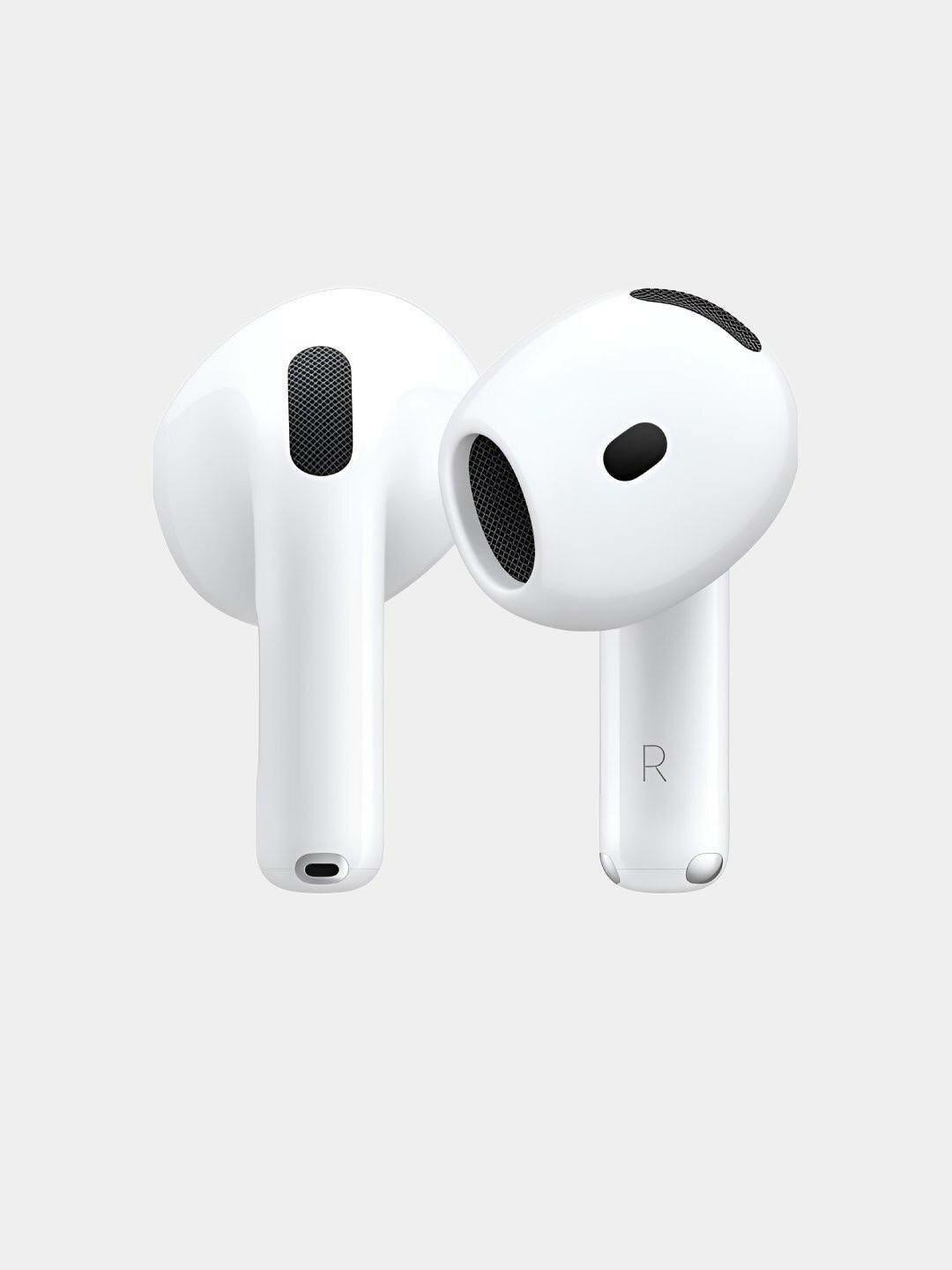 Беспроводные наушники Air Pods 4 белый цвет/зарящающийся кейс — фото 1