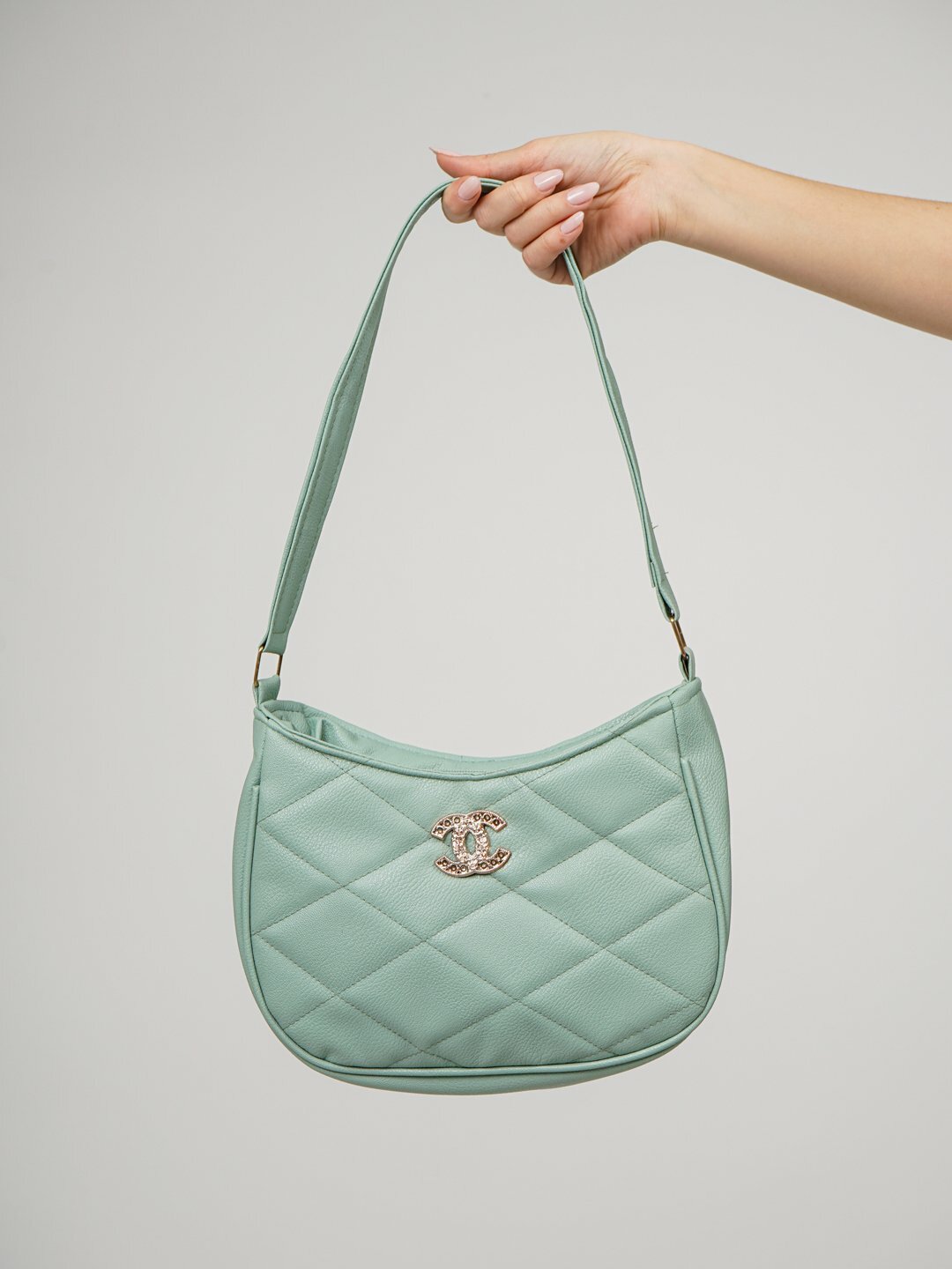 Сумка  City Chic Quilted 2025, зеленый,