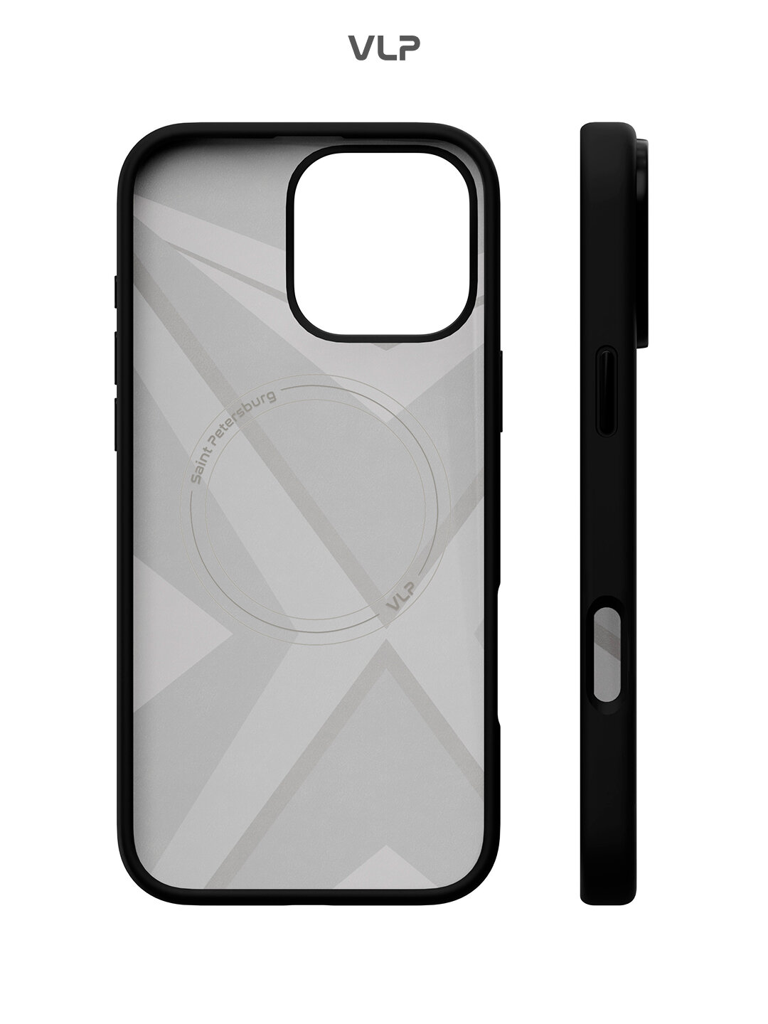 Чехол на iPhone 16 Pro с MagSafe VLP Aster Pro Case, черный — фото 1