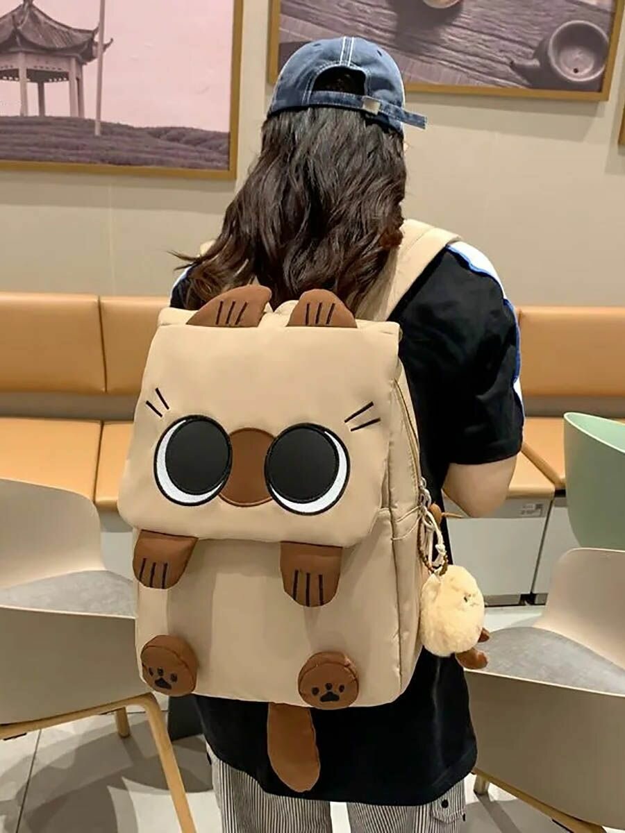 Школьный рюкзак / Сиамская кошка / Подвеска легкий Большая емкость уютный